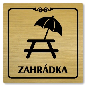Zahrádka, 100x100mm, zlatá, Texas